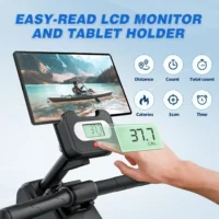 Magnetic rowing machine for home and gym use, full-body cardio exercise equipment with adjustable resistance