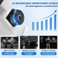 Magnetic rowing machine for home and gym use, full-body cardio exercise equipment with adjustable resistance
