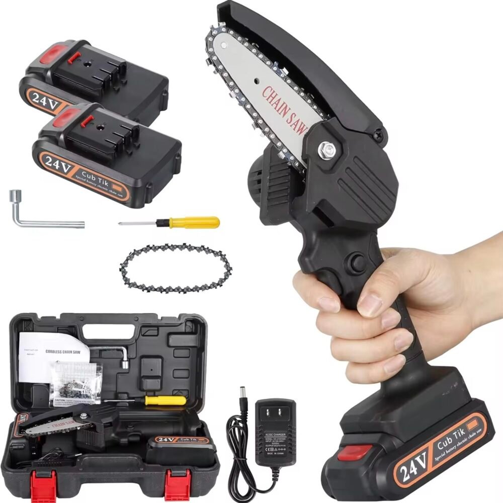 Electric Trimmer Cut Wood