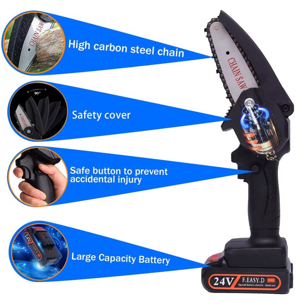 Electric Trimmer Cut Wood