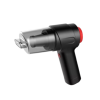 Battery-powered electric vacuum cleaner with ergonomic gun-type design for efficient household cleaning