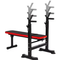 Adjustable Folding Weightlifting Power Bench with Power Rack – Best Selling Gym Bench for Strength Training