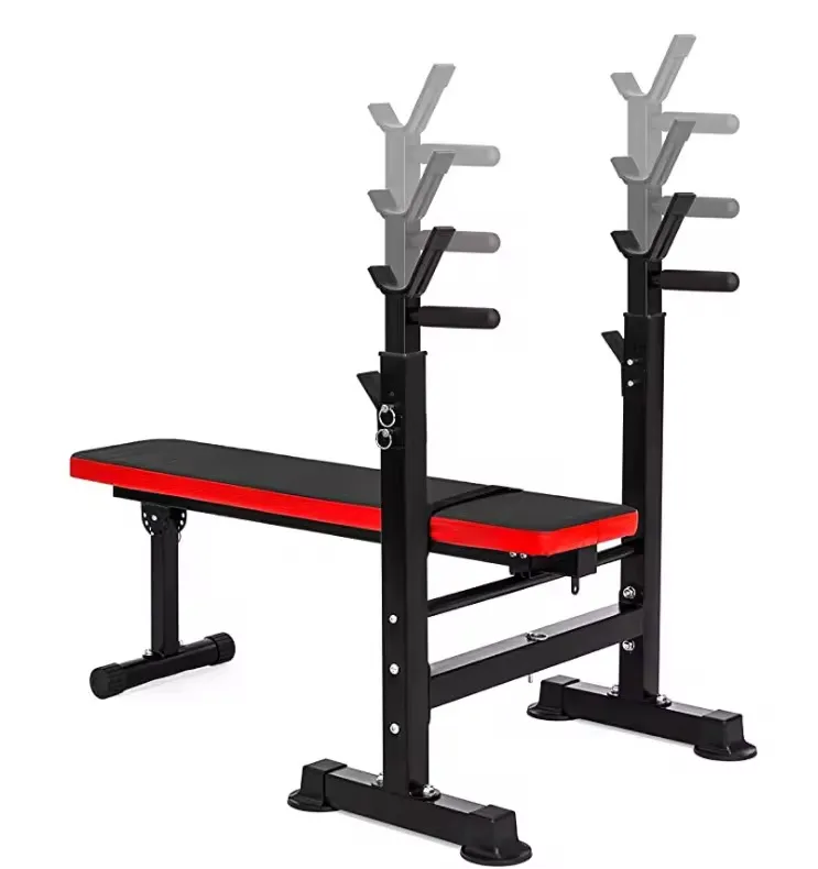 Adjustable Folding Weightlifting Power Bench with Power Rack – Best Selling Gym Bench for Strength Training