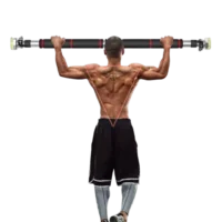 Adjustable multi-functional pull-up bar for home gym fitness and upper body strength training