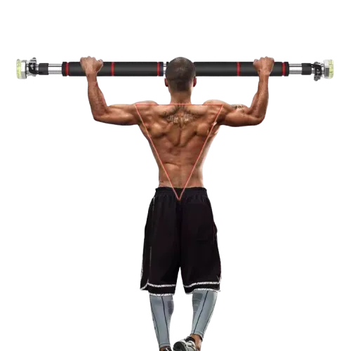 Adjustable multi-functional pull-up bar for home gym fitness and upper body strength training
