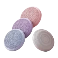 Inflatable yoga balance disc pad with pump for home gym workouts and lower back pain relief