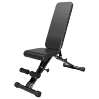 Adjustable foldable workout bench for home gym – strength training bench press for weight lifting exercises