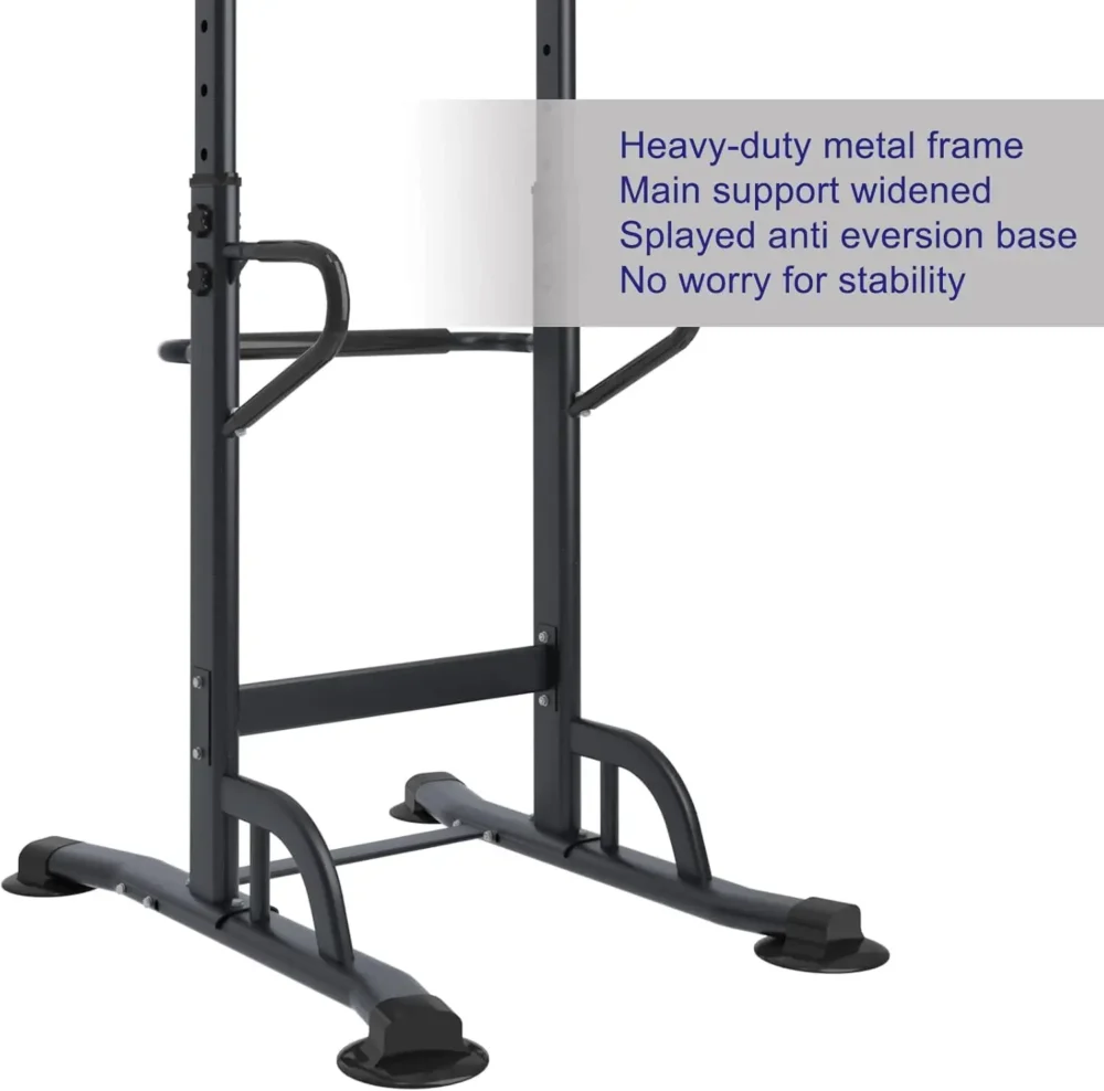 Multi-Function Power Tower with back cushion for home gym strength training and bodyweight workouts