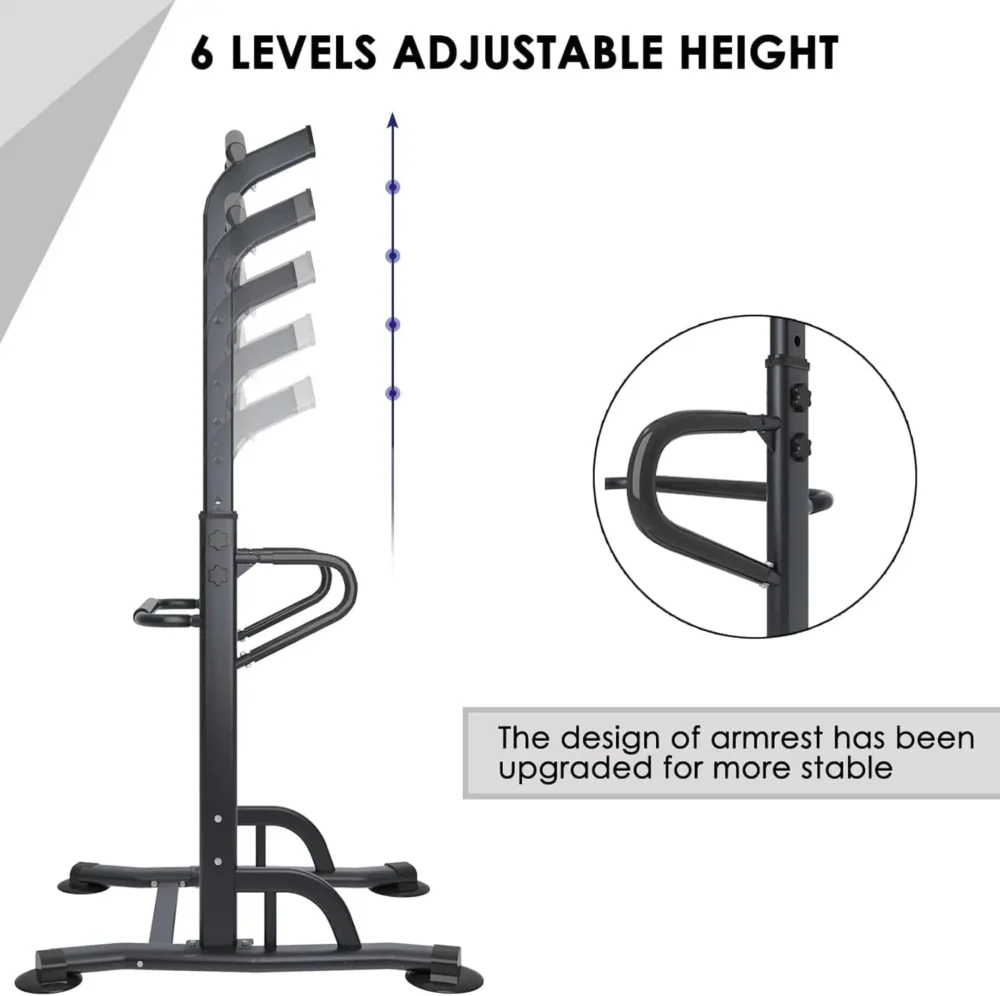 Multi-Function Power Tower with back cushion for home gym strength training and bodyweight workouts
