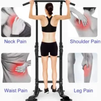 Multi-Function Power Tower with back cushion for home gym strength training and bodyweight workouts