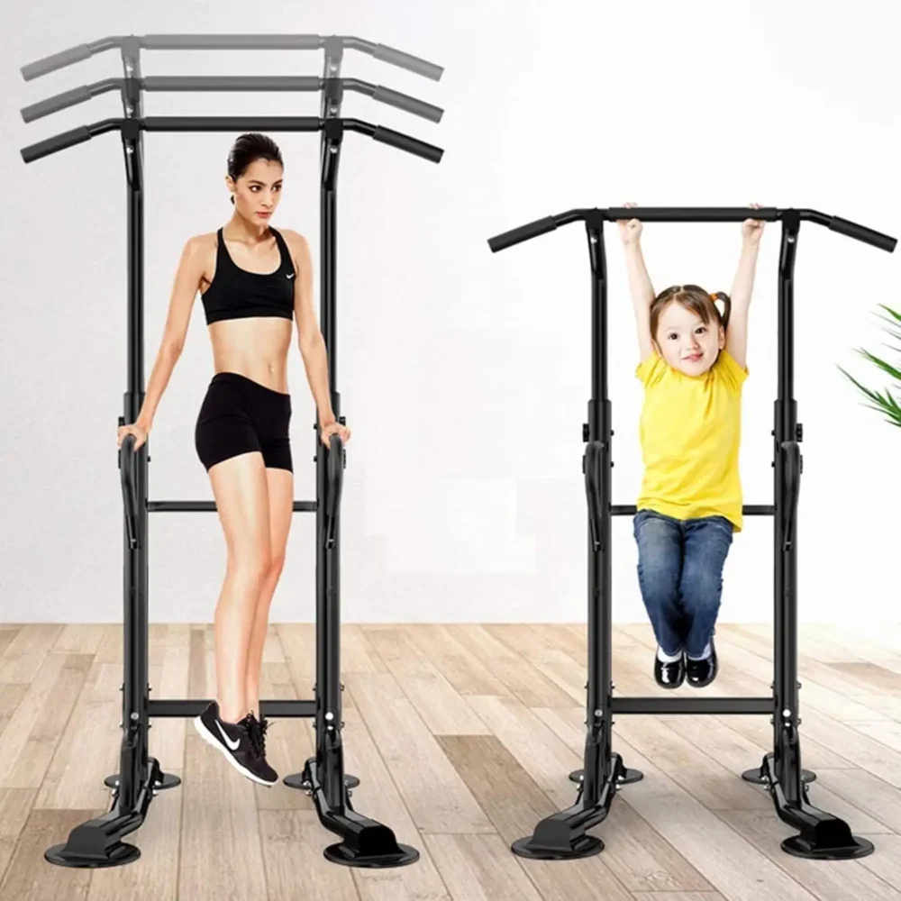 Multi-Function Power Tower with back cushion for home gym strength training and bodyweight workouts