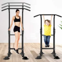 Multi-Function Power Tower with back cushion for home gym strength training and bodyweight workouts
