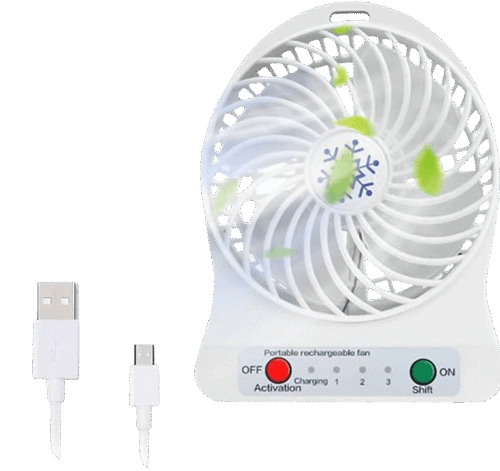 Rechargeable USB fan