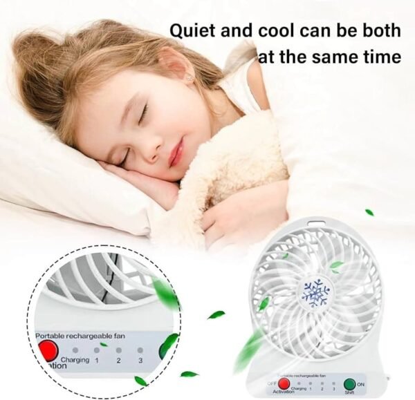 Rechargeable USB fan