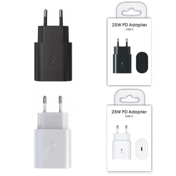 PD 25W/45W USB-C Fast Charger Set with Cable – For Samsung Phones