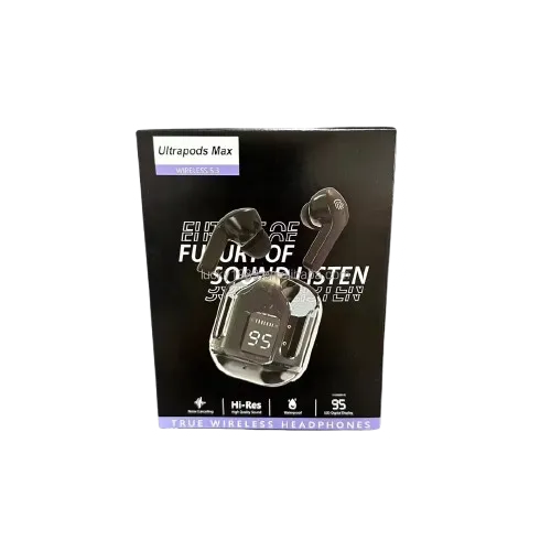 V5.3 Air31 Transparent TWS Wireless Earbuds – Hi-Fi Stereo, Waterproof Gaming Earphones