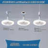 360° Rotating LED Ceiling Fan Light with Remote & Smart Dimming