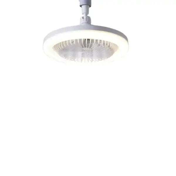 360° Rotating LED Ceiling Fan Light with Remote & Smart Dimming