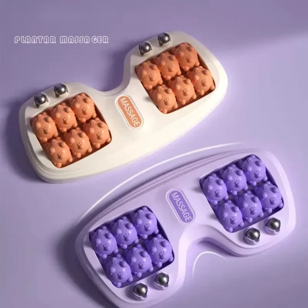 Four-Row Magnetic Foot Massager | Acupoint Roller for Relaxation & Pedicure Care