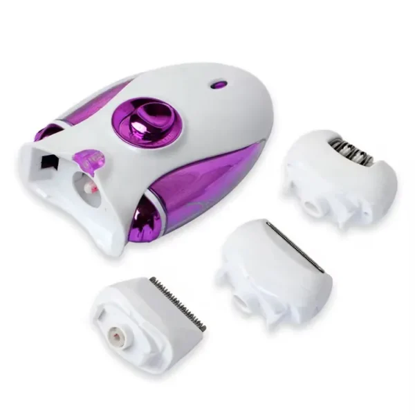 Kemei 4-in-1 Hair Removal Epilator | Portable Electric Facial & Body Hair Trimmer for Women