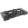 Dual Fuel Portable Camping Gas Stove | 2-Burner Outdoor Propane & Butane Cooker