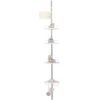 Extendable wall mounted bathroom shelf
