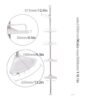 Extendable wall mounted bathroom shelf