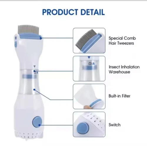 Professional lice comb with fine metal teeth – safe and effective for removing lice in Lebanon”