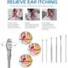 Ear pick sticks curette – stainless steel ear cleaning tool set for safe and precise hygiene”
