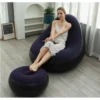 “Inflatable sofa with footrest – portable, lightweight, and comfortable lounge for indoor and outdoor use”