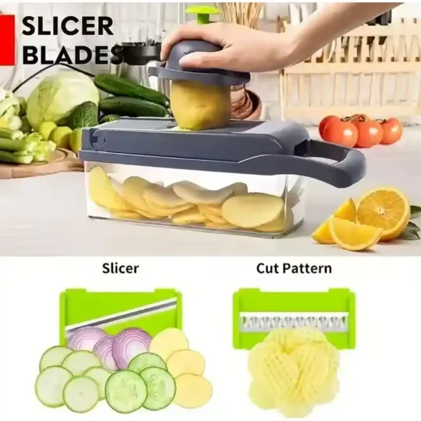 5-in-1 vegetable chopper – multifunctional kitchen tool for chopping, slicing, and dicing vegetables”