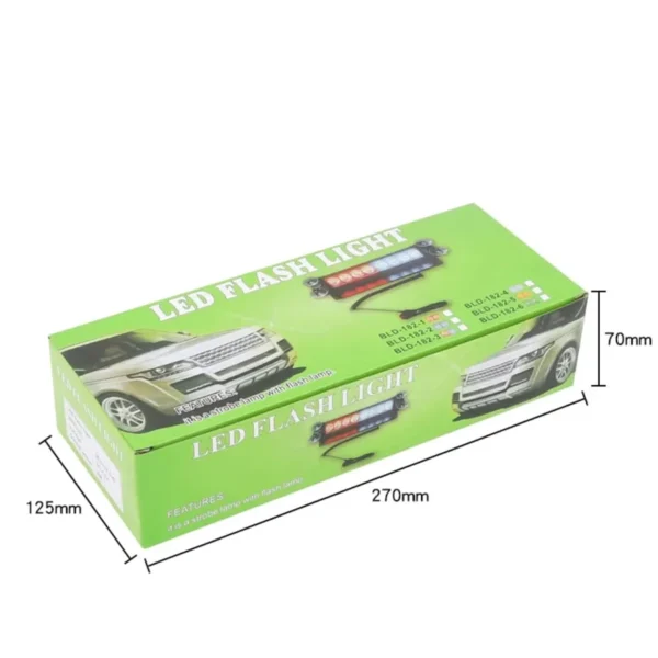 LED Police-Style Strobe Light Emergency Flash Bar
