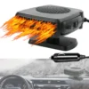 12V portable car heater and windshield defroster – 200W fast heating defogger with cigarette lighter plug for winter driving.