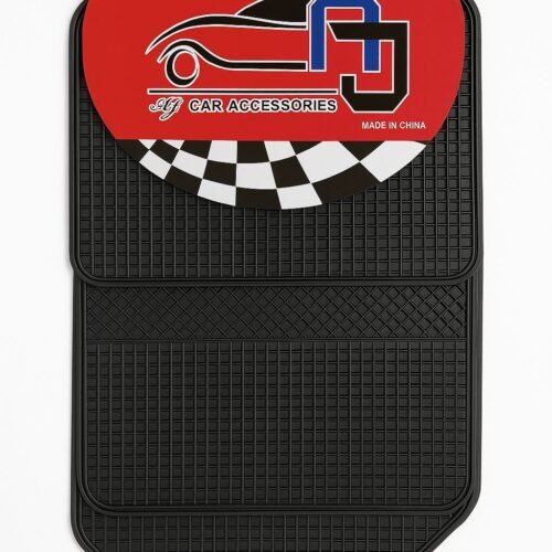 Black 5-Piece Car Floor Mat Set for Most Vehicles