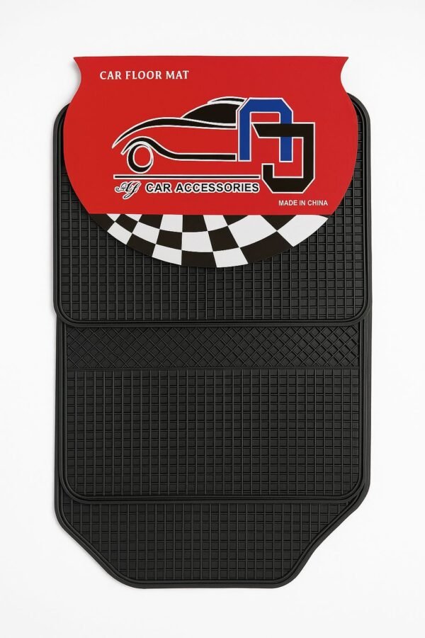 Black 5-Piece Car Floor Mat Set for Most Vehicles