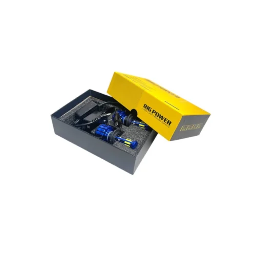 “High power H4 LED car headlights with built-in CAN-BUS decoder – bright, error-free headlamp bulbs”