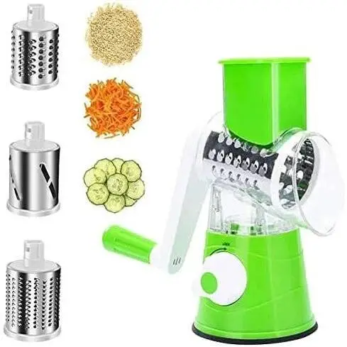 3-in-1 Rotary Drum Grater - مبشرة خضار دوارة متعددة الاستخدامات