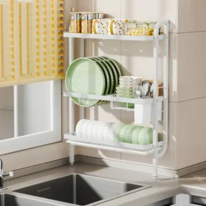 Wall Mounted 3 Tier Dish Drying Rack