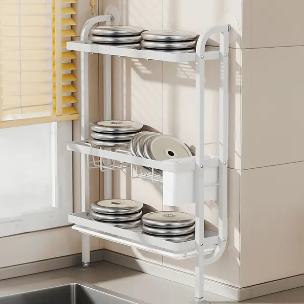Wall Mounted 3 Tier Dish Drying Rack