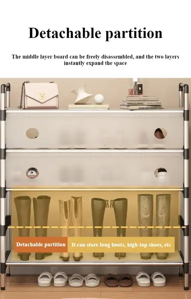Multifunction Shoe and Hat Storage Rack