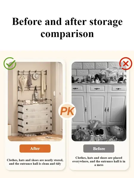 Multifunction Shoe and Hat Storage Rack