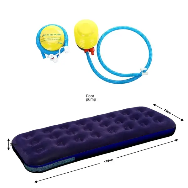 Portable Flocked Inflatable Air Mattress