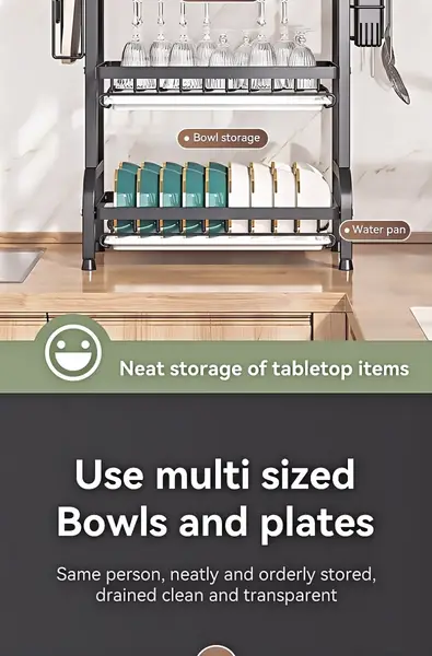 Multi-Tier Kitchen Sink Dish Rack