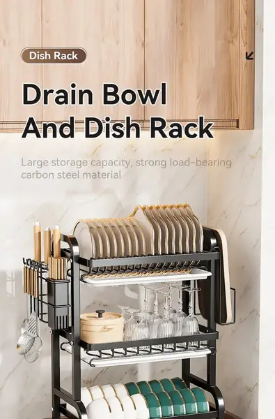 Multi-Tier Kitchen Sink Dish Rack