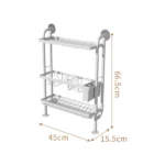 Wall Mounted 3 Tier Dish Drying Rack