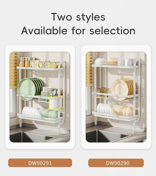 Wall Mounted 3 Tier Dish Drying Rack