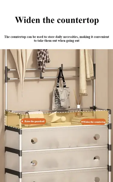 Multifunction Shoe and Hat Storage Rack