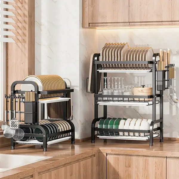Multi-Tier Kitchen Sink Dish Rack