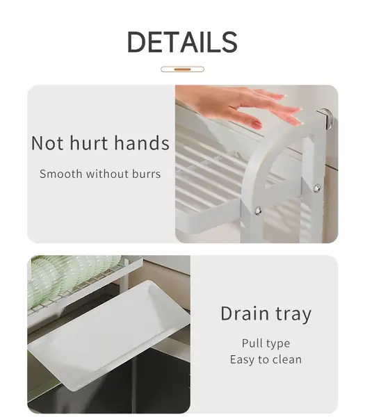 Wall Mounted 3 Tier Dish Drying Rack