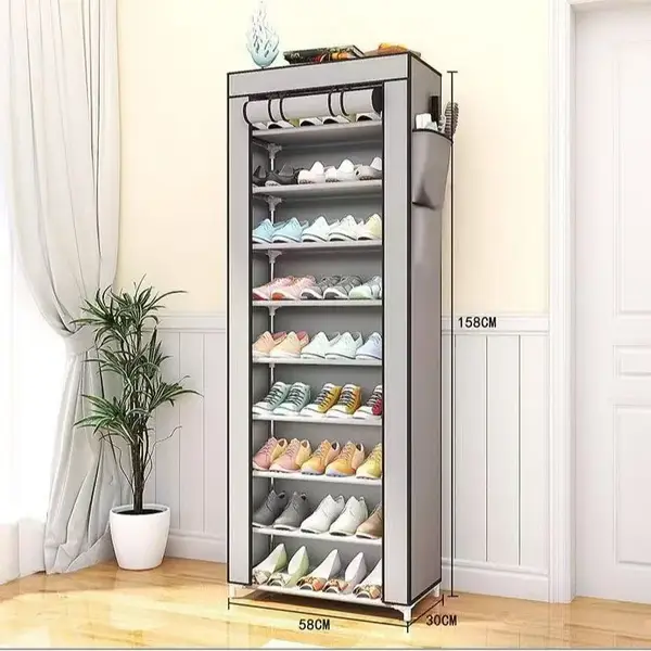 Hf1151dc33ebe40b4bbf8285a6f4ec91d8.webp Dustproof Multi-Layer Shoe Rack